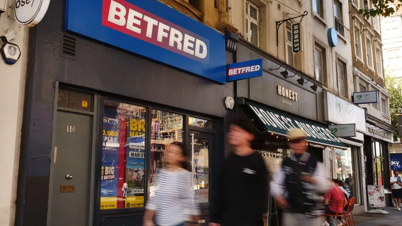 Betfred betting shop on a British high street